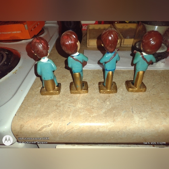BEATLES BOBBLE HEAD 4" FIGURES MADE IN HONG KONG 1960'S - Picture 6 of 13